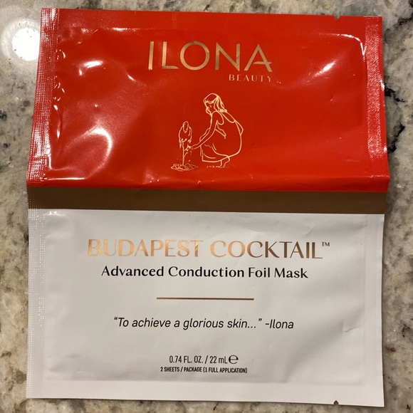 ILONA BEAUTY Budapest Cocktail Advanced Conduction Foil Mask 2 sheets / pkg 22mL - Picture 5 of 16